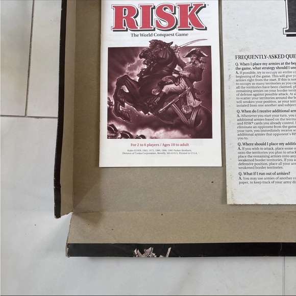 Vintage RISK Board Game by Parker Brothers - The World Conquest Game -1993 - Picture 5 of 9